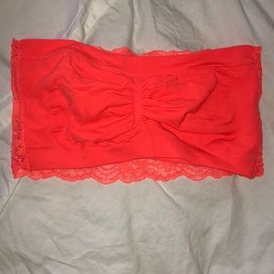 Free Press Neon Orange Bandeau Bralette